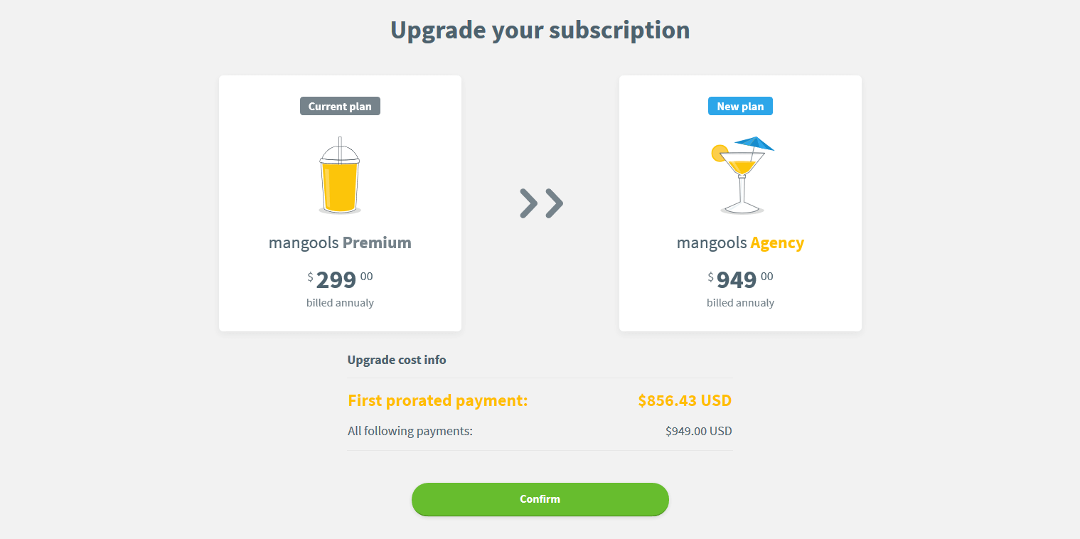 mangools upgrade pricing