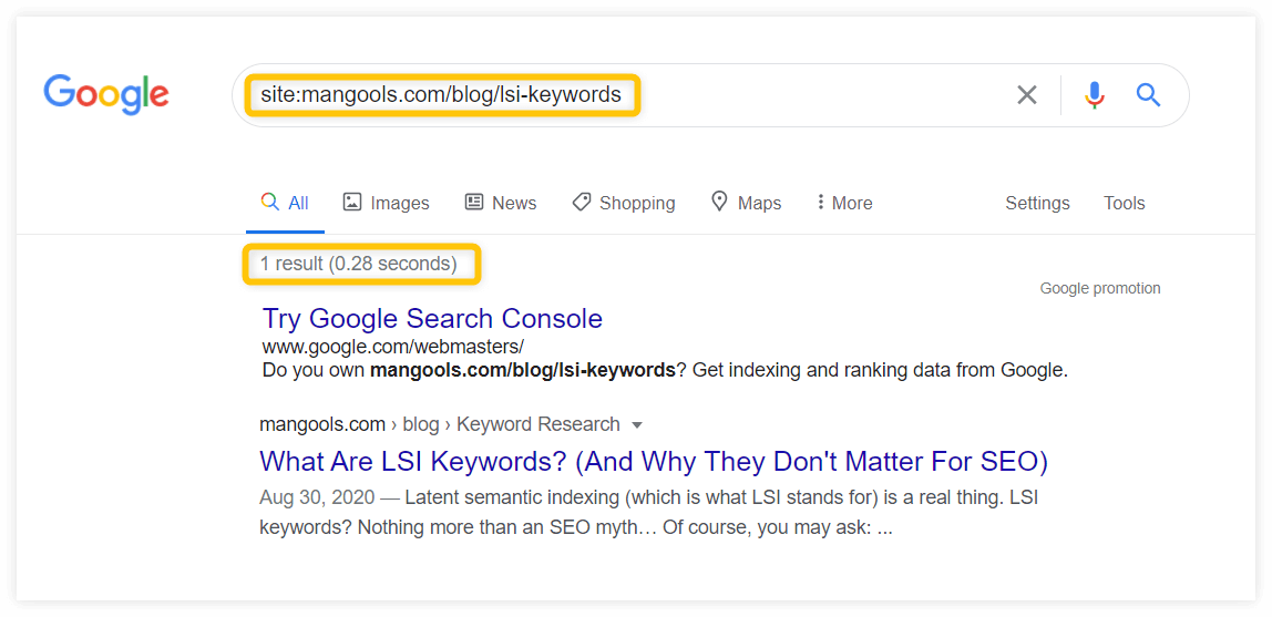site operator single url